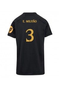 Fotbalové Dres Real Madrid Eder Militao #3 Dámské Třetí Oblečení 2023-24 Krátký Rukáv